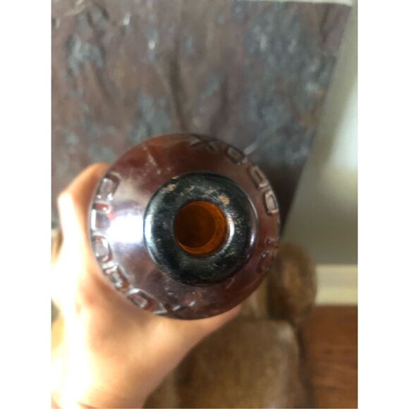 Vintage 1930s–1940s Amber Glass Clorox Pint Bottle with Embossed Diamond Logo - Picture 12 of 12